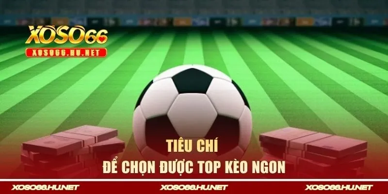 Tiêu chí để chọn được top kèo ngon